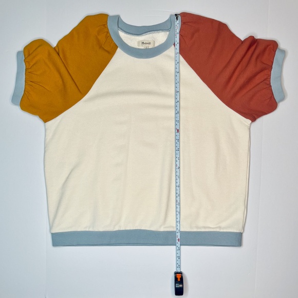 NWT Madewell Puff-Sleeve Sweatshirt Tee - Picture 10 of 11
